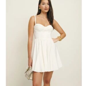 Reformation White Mini Dress